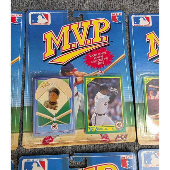Major League Baseball MVP 1990 Collector Pin Set Lot Of 7 Ripken Bonilla Clark - Picture 3 of 8
